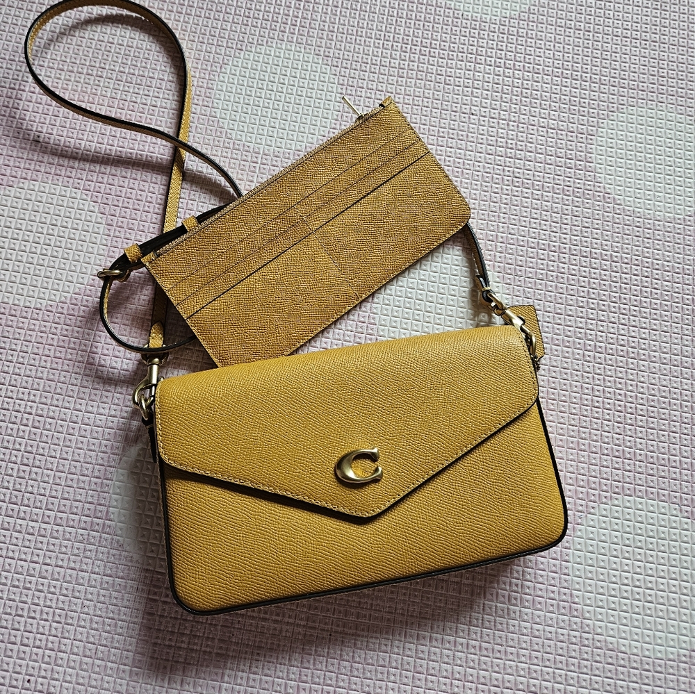 Coach Wyn Crossbody Yellow Mustard Color